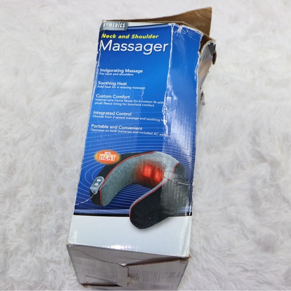 Homedics Massager Neck Shoulder With Heat Gray Black Model NMSQ-200J-2 IOB - Picture 3 of 8